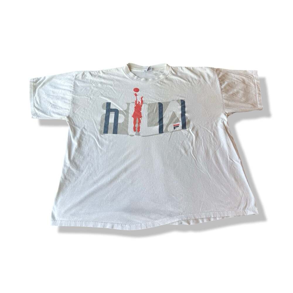 Vintage 90s Fila Grant Hill Basketball Graphic T-Shirt